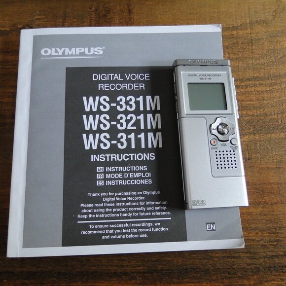 Olympus WS-311M (512 MB, 138.5 Hours) Handheld Digital Voice Recorder - Picture 2 of 4